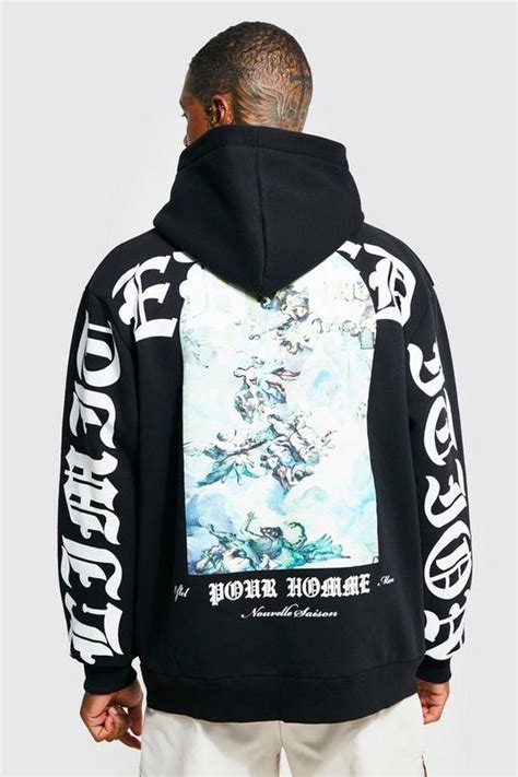 hoodie met print.